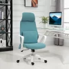  Bureaustoel Massagestoel Directiestoel Met Massagefunctie In Hoogte Verstelbare Draaistoel Ergonomische Gamingstoel Massage Nylon Blauw 62 X 60 X 114-122 Cm 2