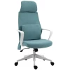  Bureaustoel Massagestoel Directiestoel Met Massagefunctie In Hoogte Verstelbare Draaistoel Ergonomische Gamingstoel Massage Nylon Blauw 62 X 60 X 114-122 Cm 11