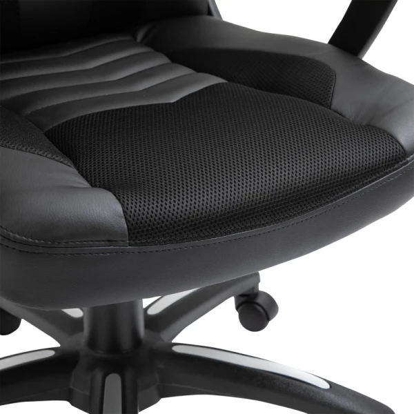  Bureaustoel Massagestoel Gamestoel Warmtefunctie 6 Vibratiepunten Gamestoelen, Imitatieleer, Lederen Stoel, 6 Vibratiepunten Ergonomisch Met Massagefunctie 9