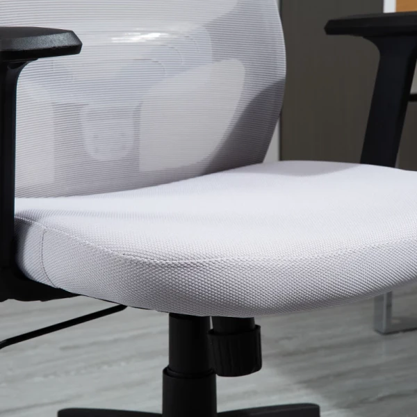  Bureaustoel, Thuiskantoorstoel, Bureaustoel, Computerstoel Met Schommelfunctie, Hoofdsteun, Lendensteun, In Hoogte Verstelbaar, Ergonomisch, 360° Draaibaar, Grijs 68 X 64 X 113-121 Cm 8