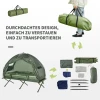  Camping Tent Set Met Kampeerbed, Slaapzak En Matras Donkergroen 5