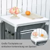  Campingkast Opvouwbare Keukenbox Draagbaar Met Werkblad Draagtas 3 Planken 600D Oxford-stof Grijs 60 X 50 X 104,5 Cm 3