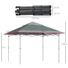  Canopy Gazebo Pop-up Tent Gazebo Tas Op Wielen Oxford Stof 12x12 Ft Groen 3