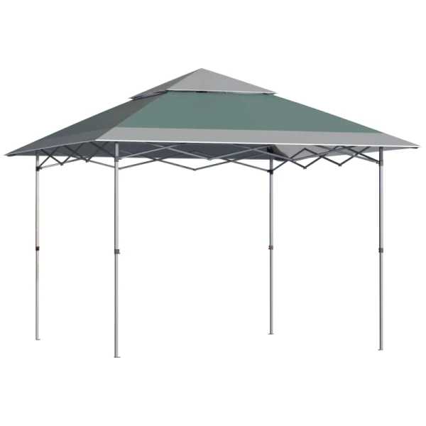 Canopy Gazebo Pop-up Tent Gazebo Tas Op Wielen Oxford Stof 12x12 Ft Groen 1