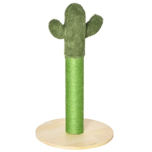  Cat Scratcher Cactus Krabpalen Krabpaal Krabpaal Dennenhout Sisal Touw Krabpaal Speelgoed Voor Katten 65cm Hoog Groen+Natural 1
