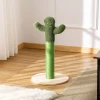  Cat Scratcher Cactus Krabpalen Krabpaal Krabpaal Dennenhout Sisal Touw Krabpaal Speelgoed Voor Katten 65cm Hoog Groen+Natural 6