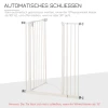  Deurhek Geen Boren Verstelbare Breedte Dubbele Sluiting Hondenhek Huisdierhek Hondenhek Automatisch Sluitend Metaal Kunststof Wit 97,5 X 104,1 Cm 5