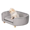  Dierensofa Hondensofa Hondenbed Met Hollands Fluwelen Schuim Berken Poten Voor Katten Honden 86 X 55 X 33 Cm Lichtgrijs 11