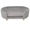  Dierensofa Hondensofa Hondenbed Met Hollands Fluwelen Schuim Berken Poten Voor Katten Honden 86 X 55 X 33 Cm Lichtgrijs 9