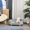  Dierensofa Hondensofa Hondenbed Met Hollands Fluwelen Schuim Berken Poten Voor Katten Honden 86 X 55 X 33 Cm Lichtgrijs 10