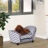  Dierensofa Hondensofa Hondensofa Hondenbed Hondenmat Kattenkussen Gewatteerd Hout Foam Grijs 68,5 X 40,5 X 40,5 Cm 2