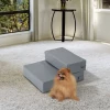  Dierentrap Dierentrap 2 Treden Opvouwbaar Hondentrap Trapmat Voor Katten En Honden Grijs L45 X B39 X H20 Cm 2