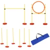  Dog Agility Set 3-in-1 Pet Training Set, Inclusief Tas, Gemakkelijk Mee Te Nemen, Geel 1