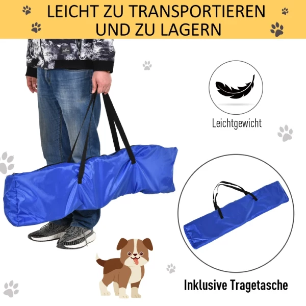  Dog Agility Set 3-in-1 Pet Training Set, Inclusief Tas, Gemakkelijk Mee Te Nemen, Geel 5