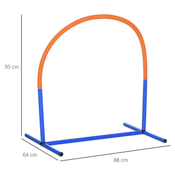  Dog Agility Set Hondentraining 4 Bogen Beginnersset Met Draagtas Blauw+oranje 88 X 64 X 95cm 3