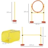  Dog Agility Set Met 4 Obstakels Rood+Geel 3