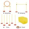  Dog Agility Set Met 4 Obstakels Rood+Geel 4