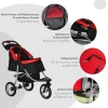  Dog Buggy Cat Buggy Pet Stroller Met 3 Wielen Opvouwbaar Dog Cat Oxford Rood+zwart 109,5 X 54,5 X 106,5 Cm 6