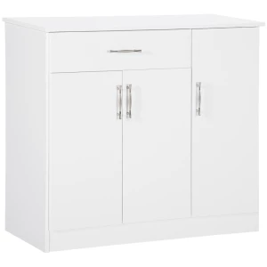  Dressoir 2 Kasten 1 Lade In Hoogte Verstelbare Planken 90 Cm X 40 Cm X 81,5 Cm Wit 1