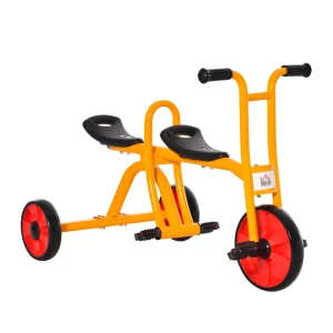  Driewielers Voor 2 Kinderen 3-5 Jaar Kinderloopfiets Met Grote Banden Kindervoertuig Jongens Meisjes Staal Kunststof Veelkleurig 101 X 60 X 63 Cm 1