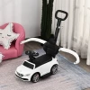  Duwauto, Kinderauto Van Mercedes Benz, Kindervoertuig, Duwstang Met Rugleuning/beschermbeugel, Loopwagen Voor Baby's Van 12-36 Maanden (wit) 2