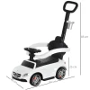  Duwauto, Kinderauto Van Mercedes Benz, Kindervoertuig, Duwstang Met Rugleuning/beschermbeugel, Loopwagen Voor Baby's Van 12-36 Maanden (wit) 3