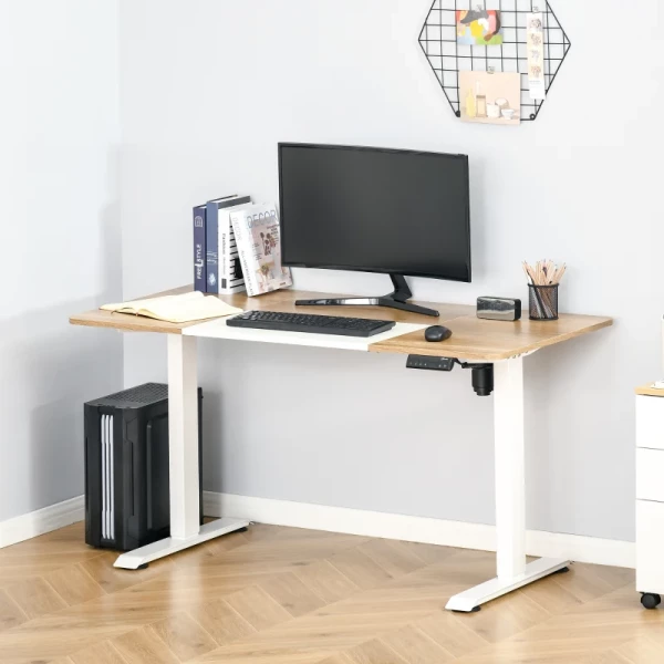  Elektrisch Bureau Naturel Wit 140cm X 70cm X 116cm 2