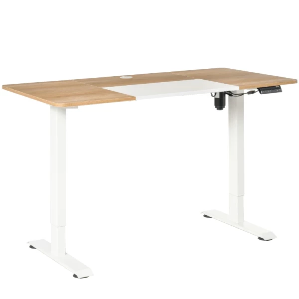 Elektrisch Bureau Naturel Wit 140cm X 70cm X 116cm 1