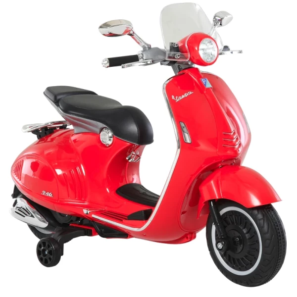  Elektrisch Voertuig, Kindervoertuig, Kindermotor, Elektrische Motorfiets Met Mp3-muziekverlichting, 3-6 Jaar, PP, Rood, 108 X 49 X 75 Cm 11