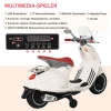  Elektrisch Voertuig, Kindervoertuig, Kindermotorfiets, Elektrische Motorfiets Met Mp3-muziekverlichting, 3-6 Jaar, PP, Wit, 108 X 49 X 75 Cm 8