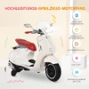  Elektrisch Voertuig, Kindervoertuig, Kindermotorfiets, Elektrische Motorfiets Met Mp3-muziekverlichting, 3-6 Jaar, PP, Wit, 108 X 49 X 75 Cm 9