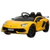  Elektrische Auto Voor Kinderen Lamborghini SVJ Gelicentieerd Kindervoertuig Kinderauto Voor 3-8 Jaar Met Afstandsbediening 2 X 550 Motoren MP3/USB Licht Muziek Metaal Geel 123 X 66,5 X 45,5 Cm 1