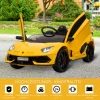  Elektrische Auto Voor Kinderen Lamborghini SVJ Gelicentieerd Kindervoertuig Kinderauto Voor 3-8 Jaar Met Afstandsbediening 2 X 550 Motoren MP3/USB Licht Muziek Metaal Geel 123 X 66,5 X 45,5 Cm 4