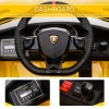  Elektrische Auto Voor Kinderen Lamborghini SVJ Gelicentieerd Kindervoertuig Kinderauto Voor 3-8 Jaar Met Afstandsbediening 2 X 550 Motoren MP3/USB Licht Muziek Metaal Geel 123 X 66,5 X 45,5 Cm 6