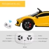  Elektrische Auto Voor Kinderen Lamborghini SVJ Gelicentieerd Kindervoertuig Kinderauto Voor 3-8 Jaar Met Afstandsbediening 2 X 550 Motoren MP3/USB Licht Muziek Metaal Geel 123 X 66,5 X 45,5 Cm 7