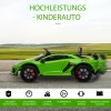  Elektrische Auto Voor Kinderen Lamborghini SVJ Gelicentieerd Kindervoertuig Kinderauto Voor 3-8 Jaar Met Afstandsbediening 2 X 550 Motoren MP3/USB Licht Muziek Metaal Groen 123 X 66,5 X 45,5 Cm 4