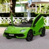  Elektrische Auto Voor Kinderen Lamborghini SVJ Gelicentieerd Kindervoertuig Kinderauto Voor 3-8 Jaar Met Afstandsbediening 2 X 550 Motoren MP3/USB Licht Muziek Metaal Groen 123 X 66,5 X 45,5 Cm 10