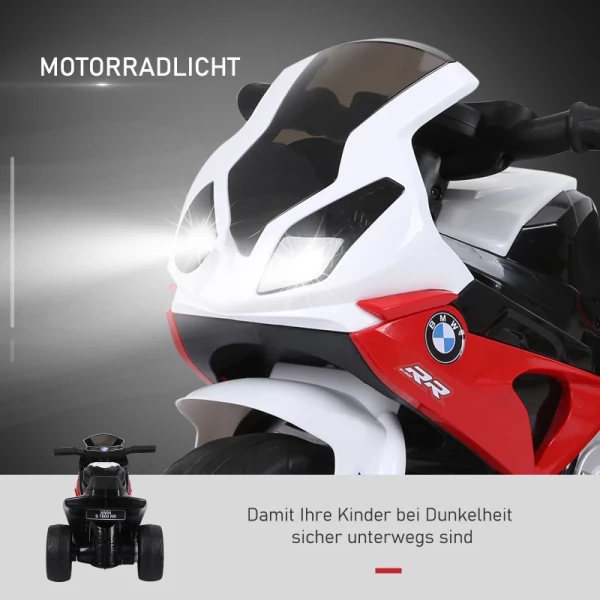  Elektrische Kindermotor Kindervoertuig Gelicentieerd Door BMW S1000RR Elektrische Driewieler Met Batterij Staal Rood 66 X 37 X 44 Cm 4