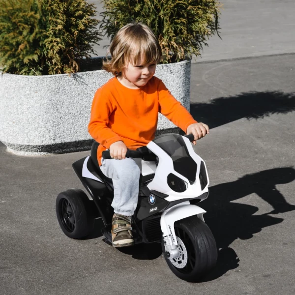  Elektrische Kindermotor Kindervoertuig Gelicentieerd Door BMW S1000RR Elektrische Driewieler Met Batterij Staal Zwart 66 X 37 X 44 Cm 2