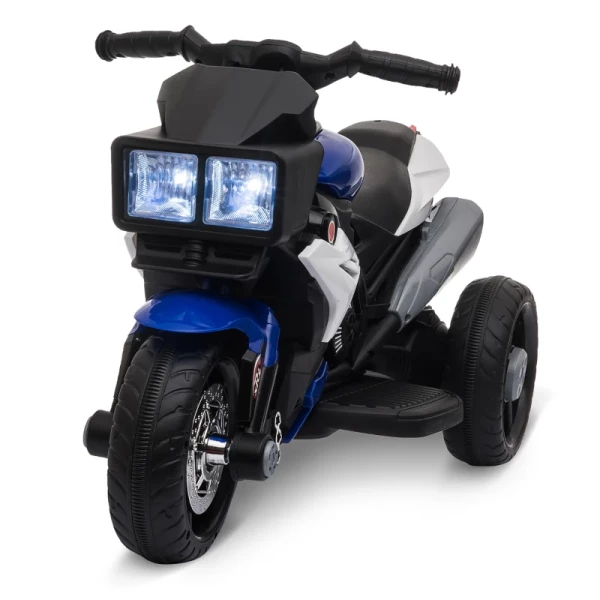 Elektrische Kindermotorfiets Voor Kinderen Van 37-95 Maanden Blauw+Wit 1