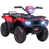  Elektrische Quad Voor Kinderen, Max. 4 Km/u, Vanaf 3 Jaar, LED-koplamp, Muziekaansluiting, Zwart+rood 88 X 45 X 50 Cm 1