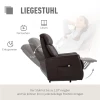  Elektrische Sta-opstoel TV-stoel Fauteuil Met Stahulp Relaxstoel Met Ligfunctie Imitatieleer Bruin, 80 X 94 X 104 Cm 5