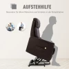  Elektrische Sta-opstoel TV-stoel Fauteuil Met Stahulp Relaxstoel Met Ligfunctie Imitatieleer Bruin, 80 X 94 X 104 Cm 6