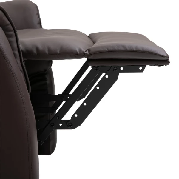  Elektrische Sta-opstoel TV-stoel Fauteuil Met Stahulp Relaxstoel Met Ligfunctie Imitatieleer Bruin, 80 X 94 X 104 Cm 9