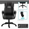  Ergonomische Bureaustoel Gamingstoel Draaibaar Kunstleer Schuim Nylon Gaas Zwart Wit 67 X 75 X 116,5-126 Cm 4