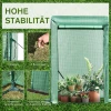  Folie Kas Binnenplaats Balkon Mini Draagbare Metalen Frame Warm Tuinhuisje Staal PE Plastic Groen 100x50x150cm 5