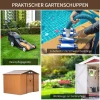  Gereedschapsschuur Met Schuifdeuren 2,77 X 1,95 X 1,92cm Metaal Geel 6