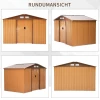  Gereedschapsschuur Met Schuifdeuren 2,77 X 1,95 X 1,92cm Metaal Geel 7