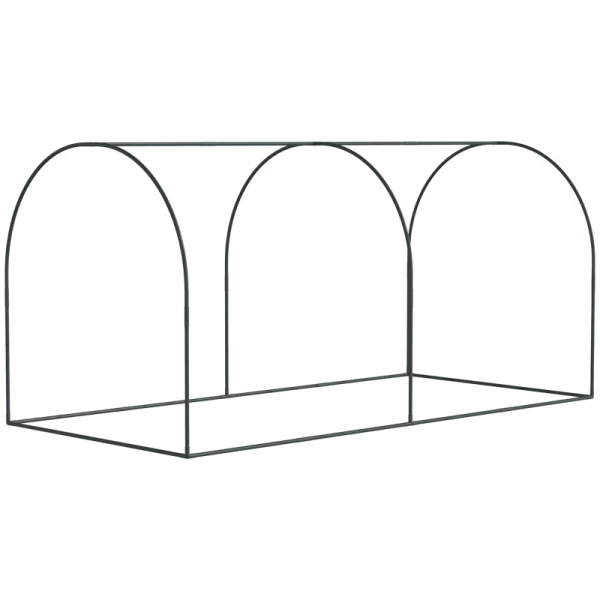  Gewasbeschermingsnet, 2 Roldeuren, Stalen Frame, Incl. Draagtas, Donkergroen, 2,49 X 1,2 X 1,2m 9