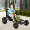  Go Kart Kinder Kettcar Trapauto Met Handrem Vanaf 3 Jaar Groen 99 X 65 X 56 Cm 2